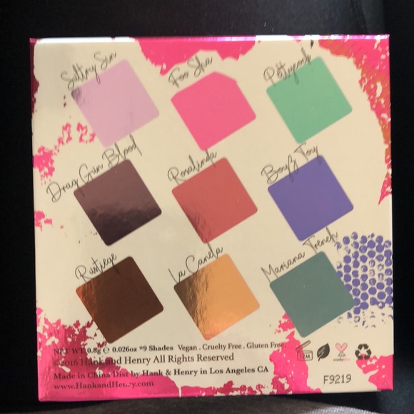 Hank & Henry Living In Color 9 Pan Palette BNIB - Picture 4 of 5